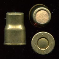 12 mm pour Revolver de Marine France &agrave; blanc - RARE  Marquage sp&eacute;cifique pour la Marine  G/*/Mx/*/