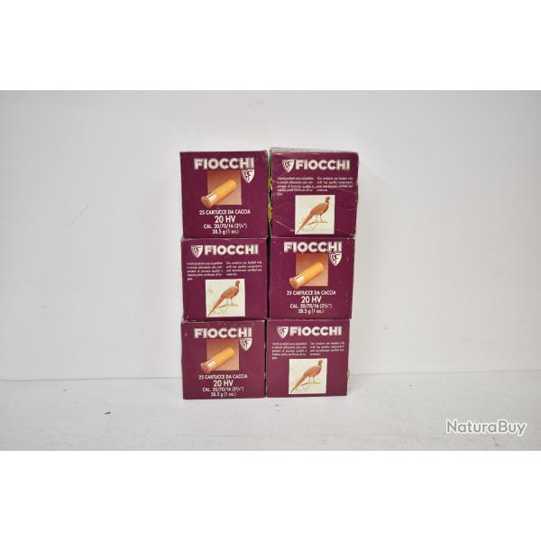 Lot de 150 Cartouches Fiocchi Calibre 20/70 HV  Plomb n� 8   28,5 g.