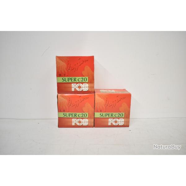 Lot De 75 Cartouches FOB Super C20/70 N�8 28Gr BJ
