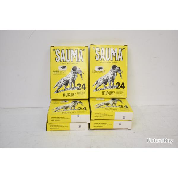 Lot de 60 Cartouches Calibre 24/65 Tunet Sauna N� 6(50) Et 4 (10) 24Gr Bj