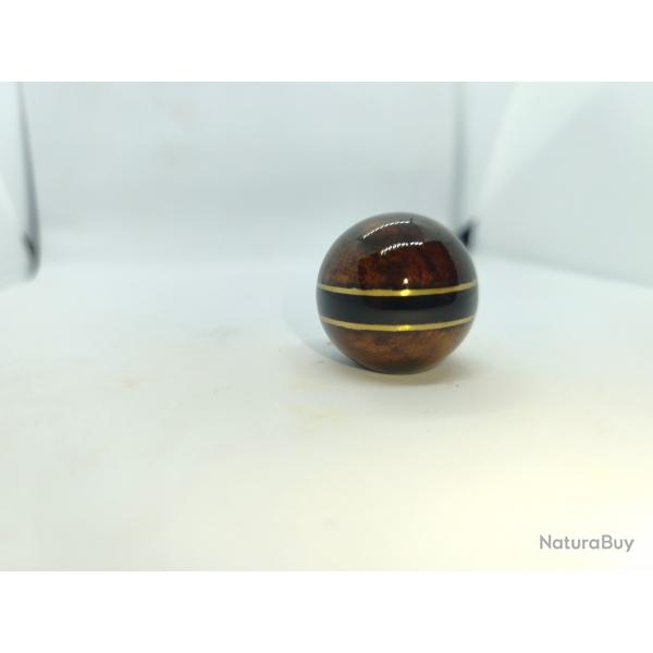 Boule blaser et maral Noyer, laiton, �b�ne luxe 04