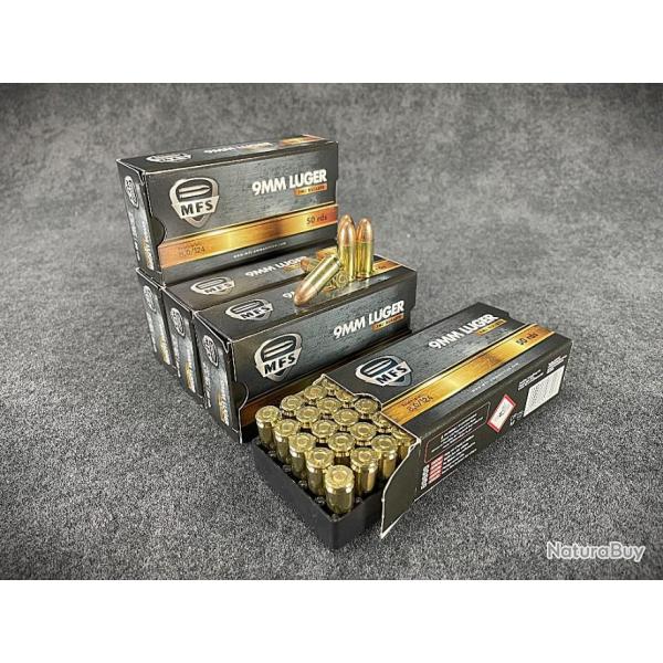 BONS PLANS ! cartouches mfs cal. 9x19 fmj 124gr - lot de 250