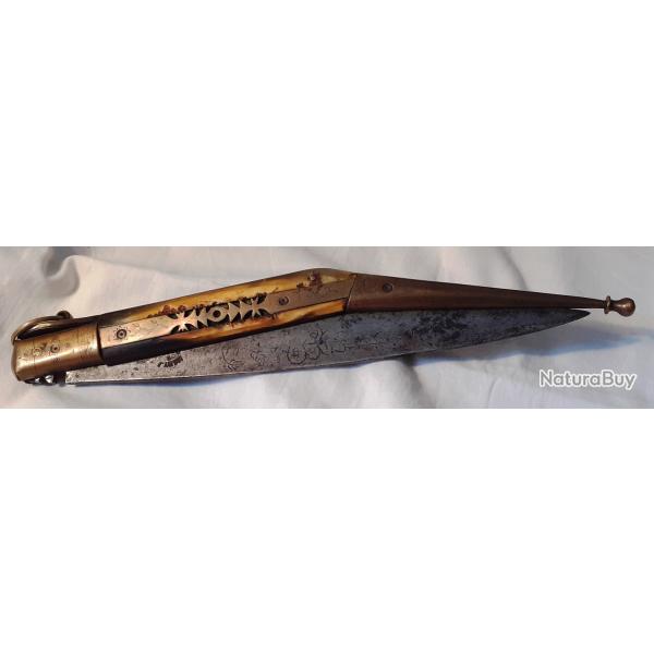 ANCIEN GRAND COUTEAU CATALAN NAVAJA CUCHILLO