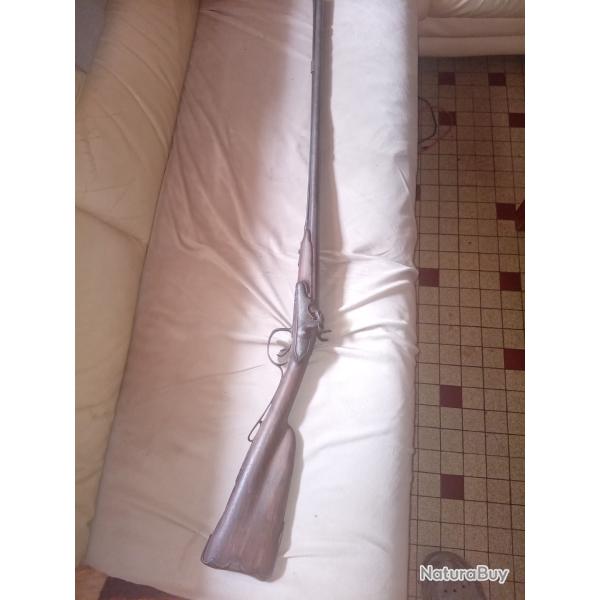fusil de chasse juxtapos�  � piston