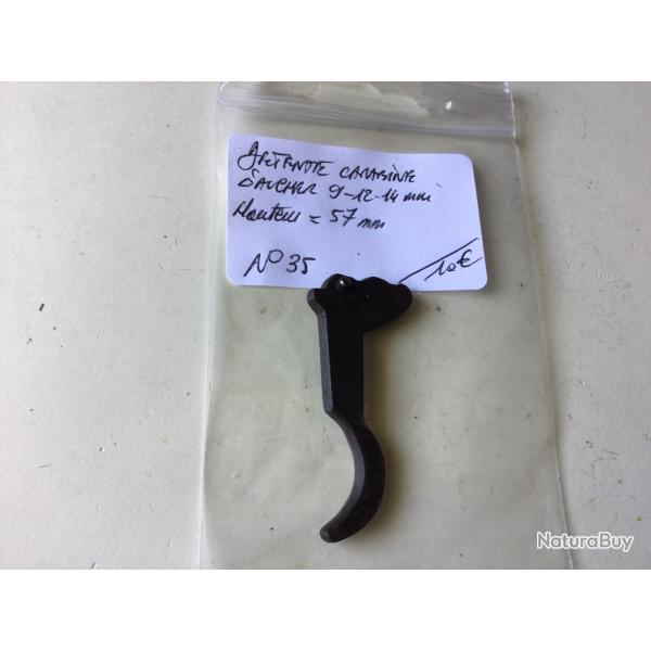 VENDU PAR LE-CUIRASSIER N� 50 DETENTE DE CARABINE GAUCHER 9-12-14 MM