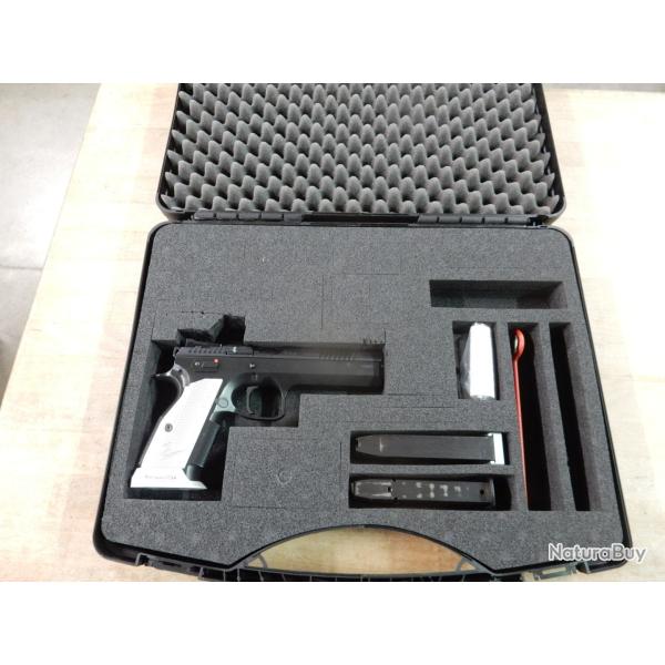 PISTOLET CZ TS2 CAL.9X19 + MALETTE + 2 CHARGEURS + ACCESSOIRE BON ETAT OCCASION