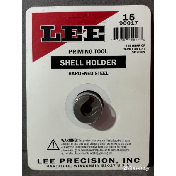 Shell Holder LEE num�ro 15 pour presse d'amor�age