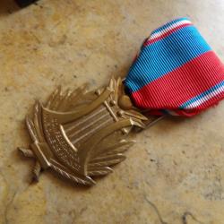 m&eacute;daille M&Eacute;DAILLE Honneur d&eacute;cern&eacute;e Conf&eacute;d&eacute;ration Musicale de France  Fran&ccedil;aise musique