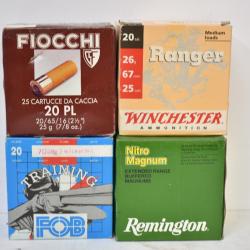 Lot De 100 Cartouches Calibre 20