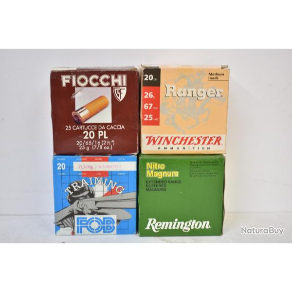 Lot De 100 Cartouches Calibre 20