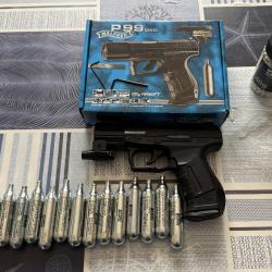 Pistolet Co2 Walther P99 DAO 6mm + Laser 2 joules
