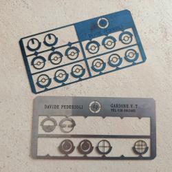 Inserts  pour guidon &agrave; tunnel (Pedersoli)