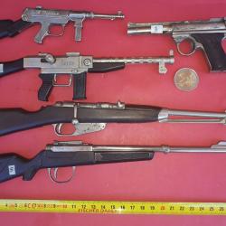 Lot de 5 armes Jouet longues miniatures Rodondo Echelle 1/5