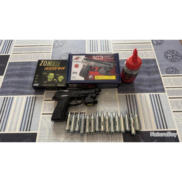 Pistolet Co2 Crosman TACC31 4.5mm 4.1 joules