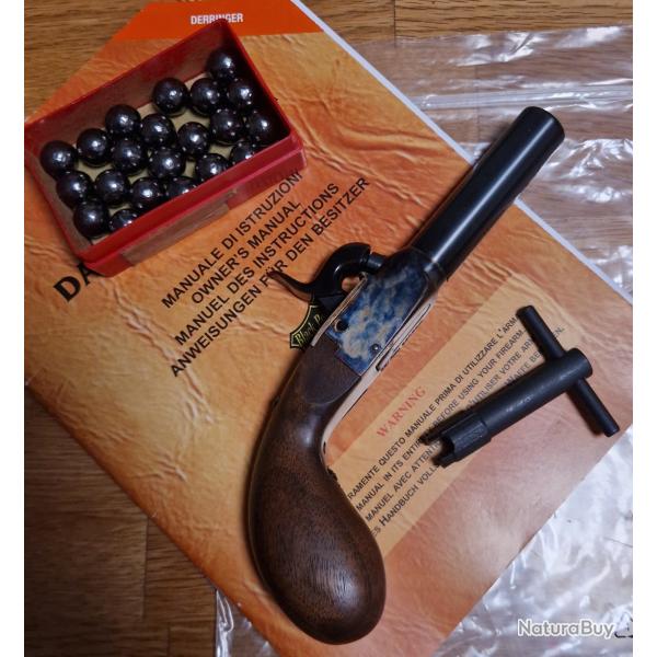 Derringer Liegi Pedersoli Poudre Noire cal. 44 monocoup