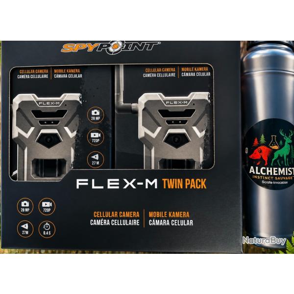 Cam�ra chasse Spypoint Flex-M Twin Pack + Scrofa-Invocation Alchemist