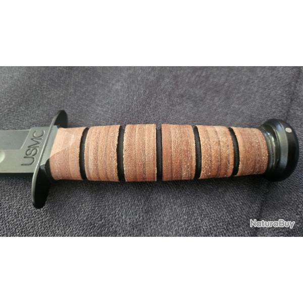 Couteau KA-BAR Short USMC + �tui en Cuir
