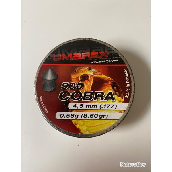 Plomb 4.5 cobra t�te pointu