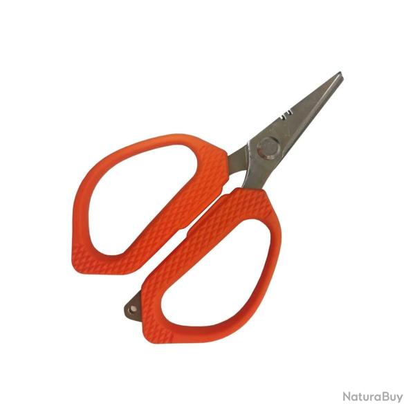 Paire de Ciseaux Sakura Braided Line Scissors 12cm ORANGE