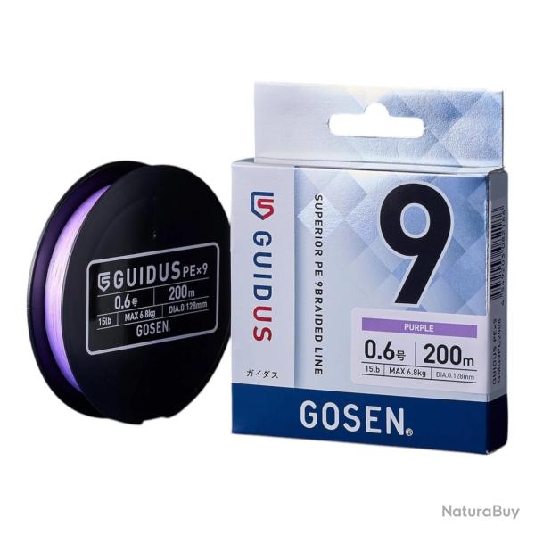 Tresse Gosen Guidus PE X9 Purple 150m PE 2 20,8 kg