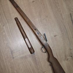 Crosse fusil Mauser 98/43 Espagnole avec son bo&icirc;tier et garde main