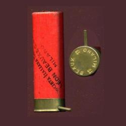 Cal. 16 &agrave; broche - BEAUX MILANO - carton rouge - plombs de 4