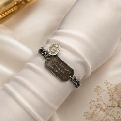 Bracelet en argent jean Aymard officier Saint denis 11-12 -1900