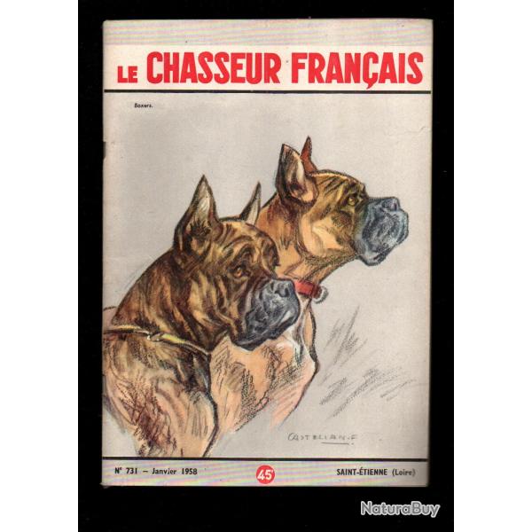 le chasseur fran�ais 731 1958,  chasse , p�che , maison, sant�, manufrance , jardinage , �levage ,