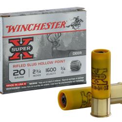 Cartouches Winchester SUPER-X - Cal 20/70 - CART,SLUG,SUPER-X,RIFLED,20-70,21g,5/250.......new 2021