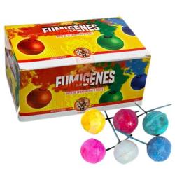 Bo&icirc;te de 12 paquets de 6 fumig&egrave;nes "Couleur assorties" - Le Tigre