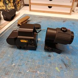Repro eotech exps3 et son magnifier + riser unity