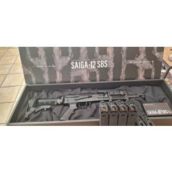 Sa&iuml;ga 12 SBS gaz Tokyo-Marui + 6 chargeurs et ceinture tactique