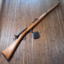 SUPERBE FUSIL SCHMIDT RUBIN 1889  chargeur amovible de 12 coups calibre 7,5 mm ca&ntilde;on excellent