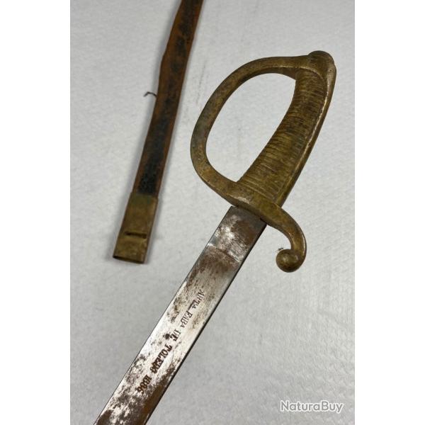 SABRE ESPAGNE, SERGENTS DE L'ARTILLERIE � PIED, MANUFACTURE DE TOL�DE, 1886