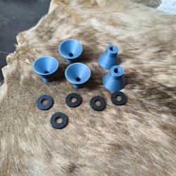 Kit de 5 Entonnoirs et 5 joints de r&eacute;glage pour tube 10mm ext&eacute;rieur