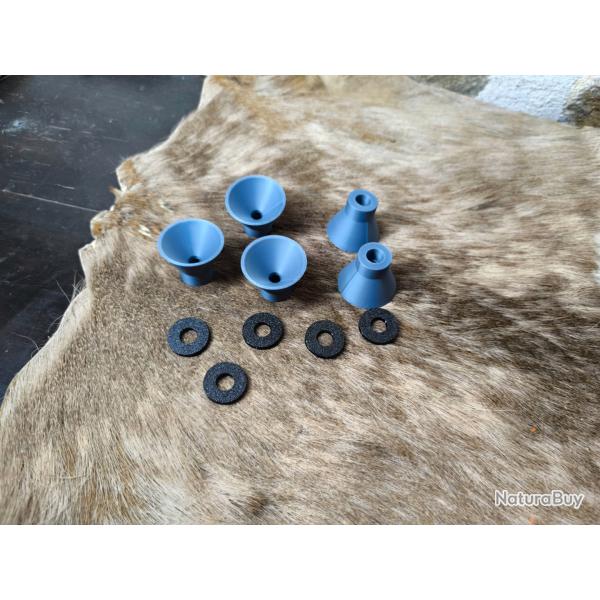 Kit de 5 Entonnoirs et 5 joints de r�glage pour tube 10mm ext�rieur