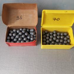 Balle ronde plomb cal 44 (.451)