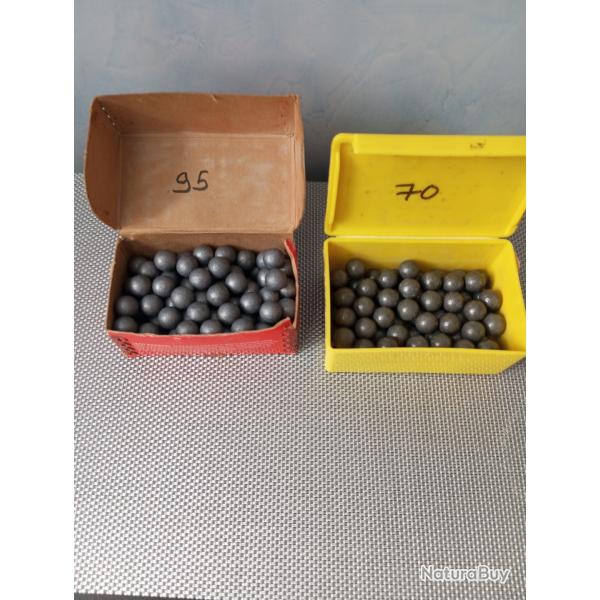 Balle ronde plomb cal 44 (.451)