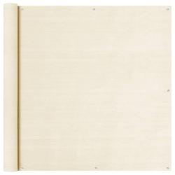 &Eacute;cran de balcon Cr&egrave;me 120x300 cm PEHD