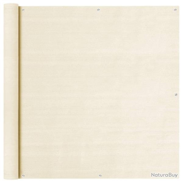 �cran de balcon Cr�me 120x300 cm PEHD