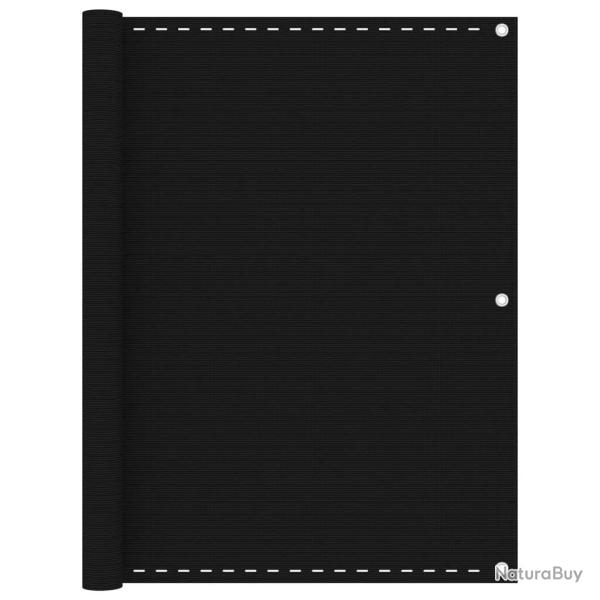 �cran de balcon Noir 120x600 cm PEHD