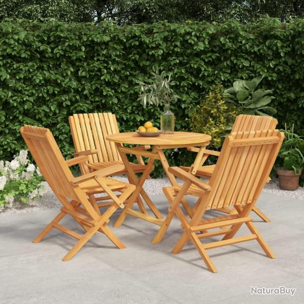 Ensemble � manger de jardin 5 pcs Bois de teck massif