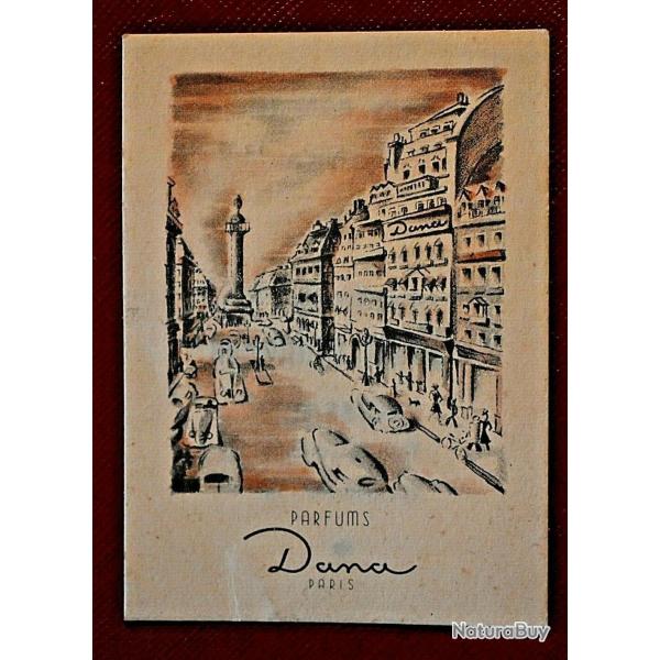 Carte publicitaire parfum�e ancienne
