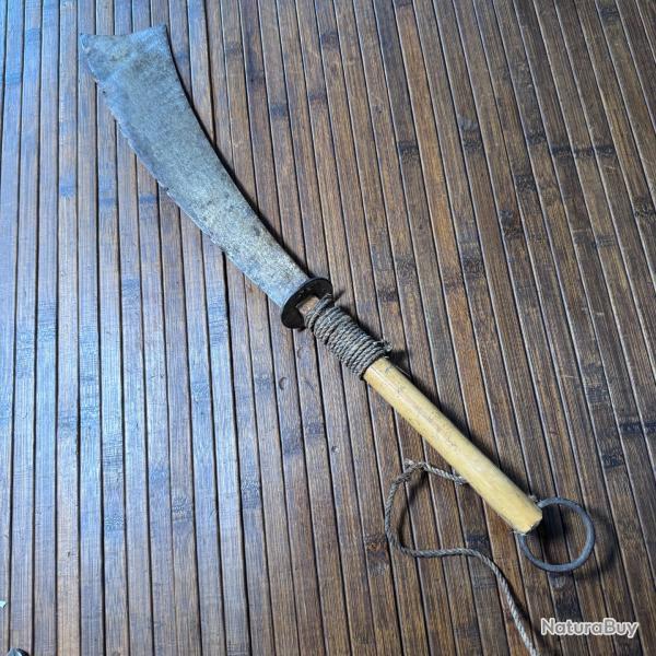 PETIT SABRE GRAND POIGNARD DA-DAO ASIE DU SUD EST DEBUT 1900