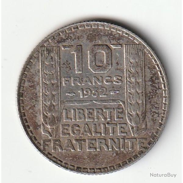 Pi�ce de Monnaie France 10 francs Turin 1932 Argent