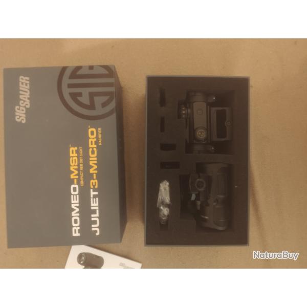 Points rouge sig sauer romeo-msr plus magnifier juliet3+micro