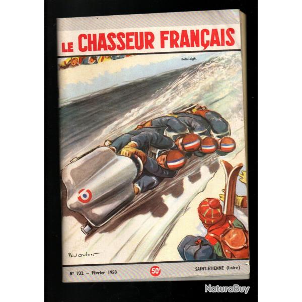 le chasseur fran�ais 732 1958,  chasse , p�che , maison, sant�, manufrance , jardinage , �levage ,