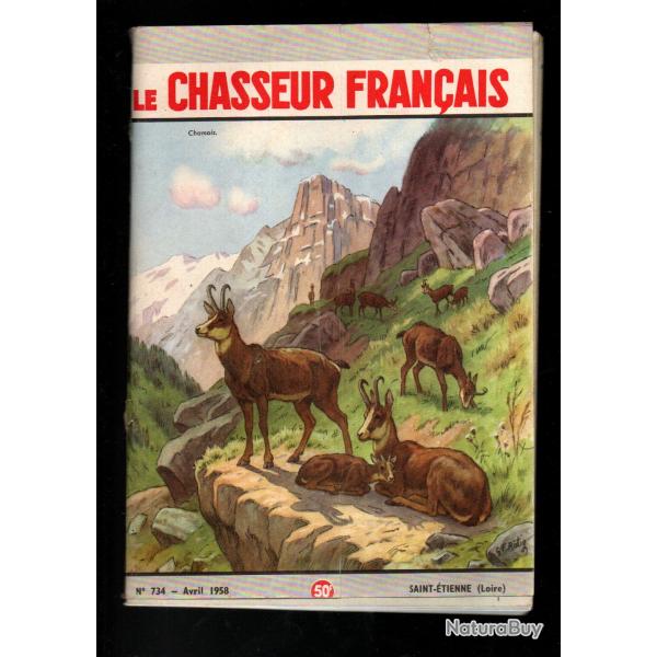 le chasseur fran�ais 734 1958,  chasse , p�che , maison, sant�, manufrance , jardinage , �levage ,