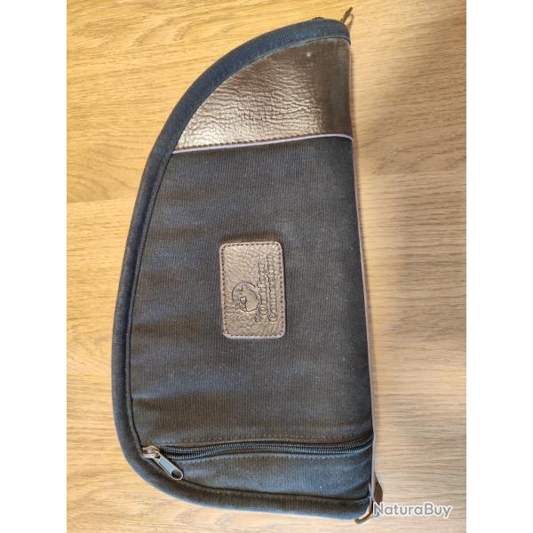 Housse de transport pour revolver ou pistolet The Outdoor Connection 38x19cm coton et cuir