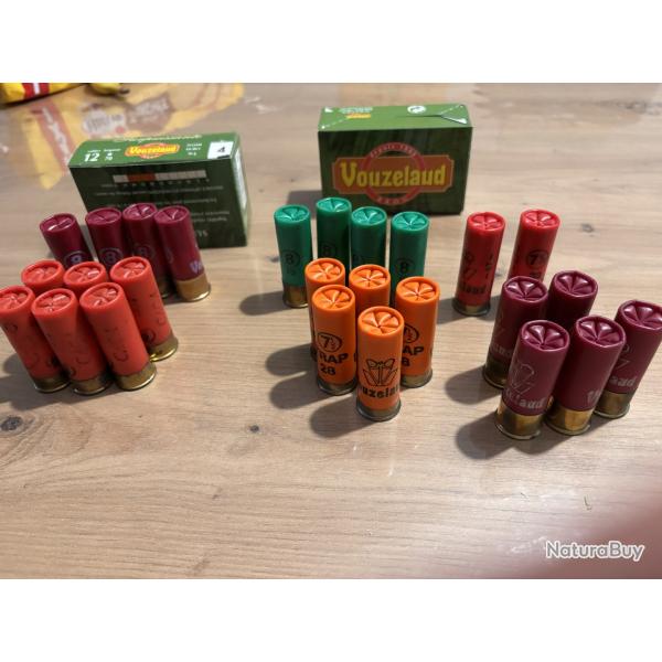 lot de 44 cartouches calibre 12